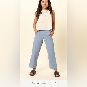 Wayre Blue Jetsetter Pants Size 2 NWOT